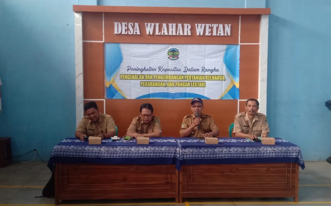 PENINGKATAN KAPASITAS BAGI MASYARAKAT GUNA PENGENALAN DAN PENGEMBANGAN PERTANIAN KELUARGA