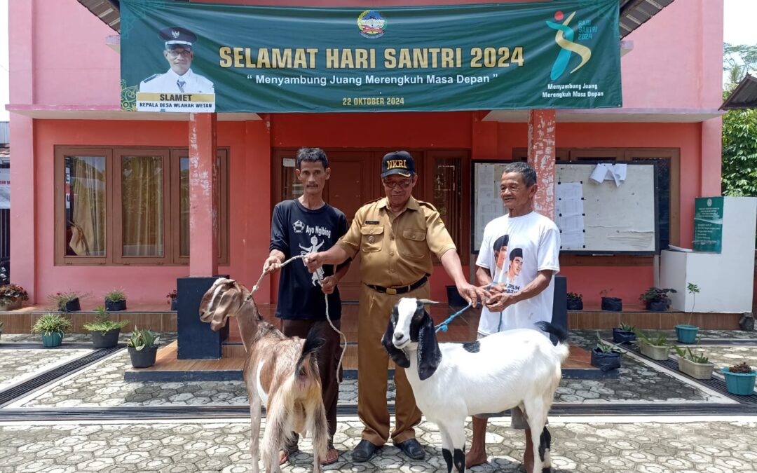 TINGKATKAN KETAHANAN PANGAN & PEREKONOMIAN MASYARAKAT, PEMDES  LUNCURKAN PROGRAM BUDIDAYA TERNAK KAMBING